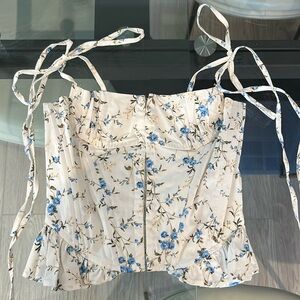 Rumours Layla Bustier Floral Corset Top Small
